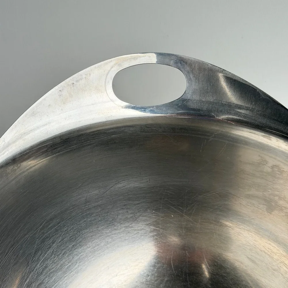 Vintage 1985 Michael Graves Design‎ Stainless Steel Footed Mixing Bowl Italian